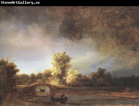 REMBRANDT Harmenszoon van Rijn Landscape with a Stone Bridge (mk33)